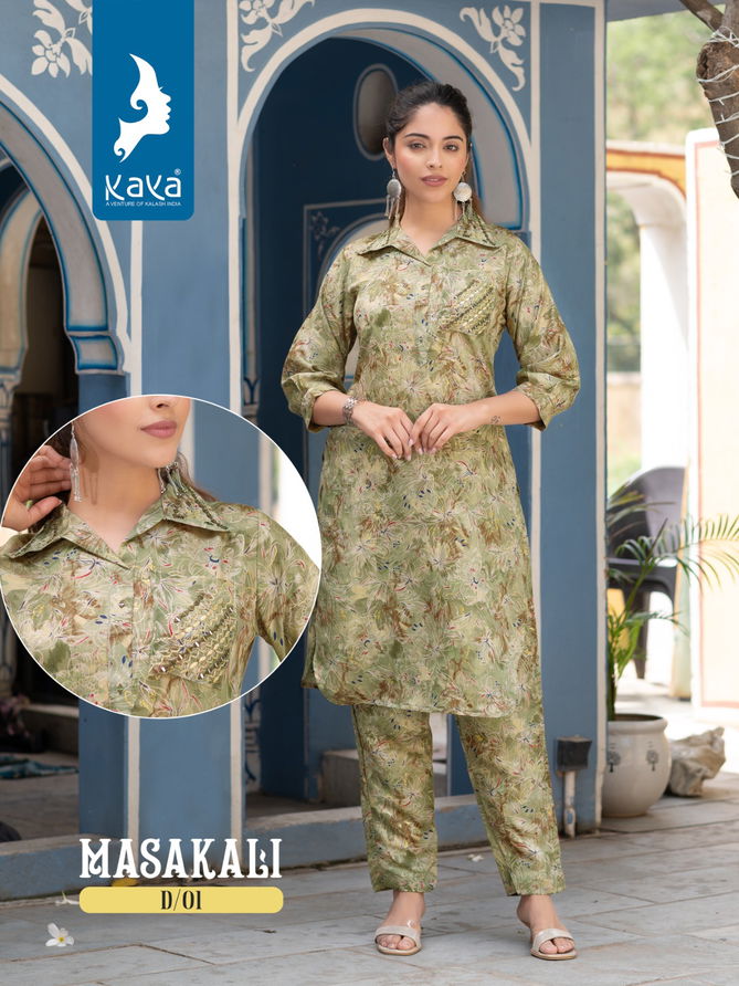 Masakali By Kaya Printed Kurti With Bottom Catalog